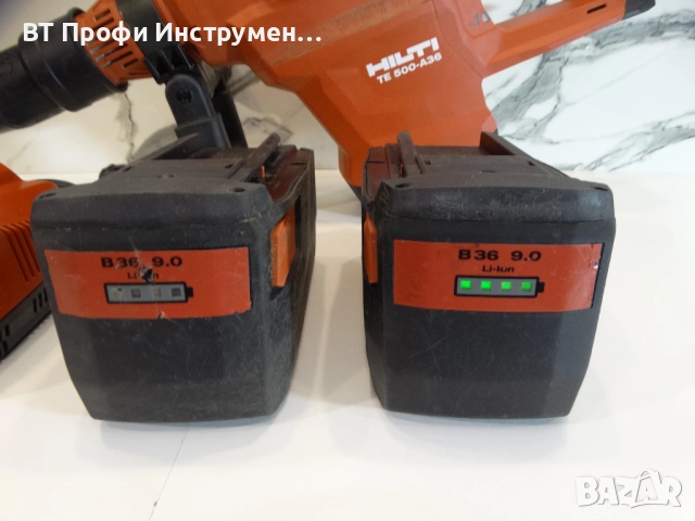 Hilti TE 500 A36 - Акумулаторен къртач - 7.8 J, снимка 8 - Други инструменти - 52182633