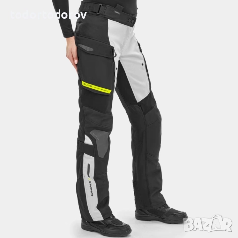 Дамски текстилен мото панталон SHIMA DUNE WP White/Fluo