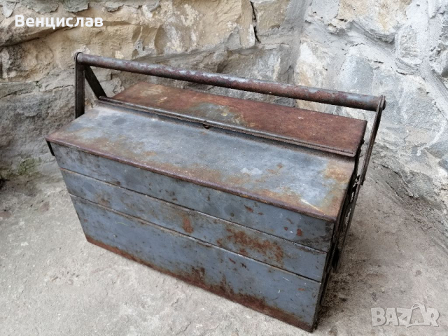 Стара Соц Метална Кутия За Инструменти / 7 кг. , снимка 4 - Други инструменти - 36287957