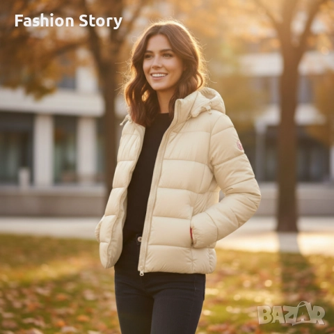 Топло капитонирано яке – BENETHON, снимка 2 - Якета - 51851687