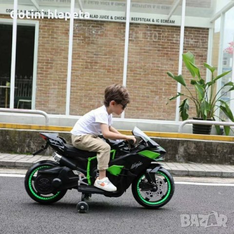 Акумулаторен МОТОР Ninja Duo 12V меки гуми с Кожена седалка, снимка 17 - Детски велосипеди, триколки и коли - 34368493