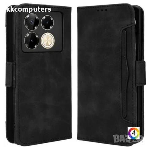 Infinix Note 40 Pro 4G X6850 Magnetic Wallet Кожен Калъф и Протектор, снимка 5 - Калъфи, кейсове - 50767436