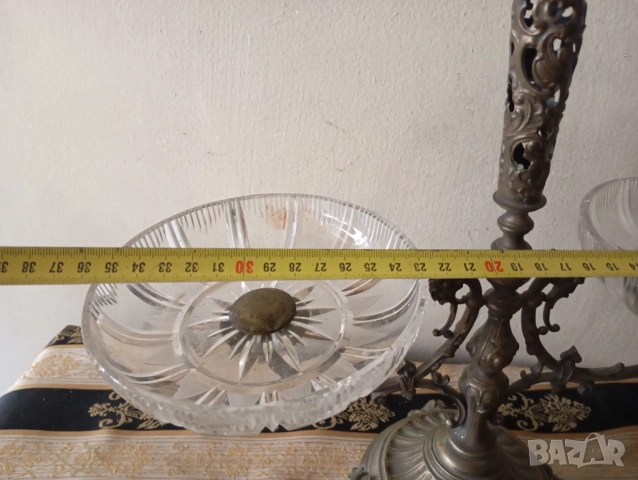 Фруктиера арт деко, снимка 5 - Антикварни и старинни предмети - 52454345