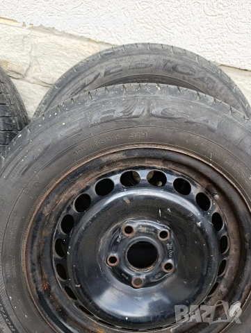 четири гуми с джанти 195/65/15, снимка 2 - Гуми и джанти - 53864538