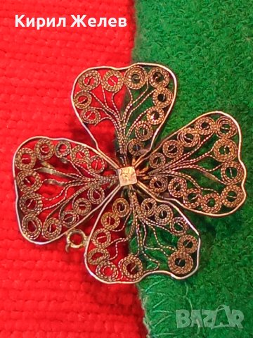 19 ВЕК СРЕБЪРНО ФИЛИГРАННО УКРАШЕНИЕ ДЕТЕЛИНА МАЙСТОРСКА РЪЧНА ИЗРАБОТКА ВИСОКА ПРОБА СРЕБРО 27286, снимка 2 - Антикварни и старинни предмети - 36795316