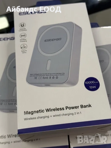 Безжична батерия с Magsafe 10 000mAh, снимка 6 - Друга електроника - 51435230