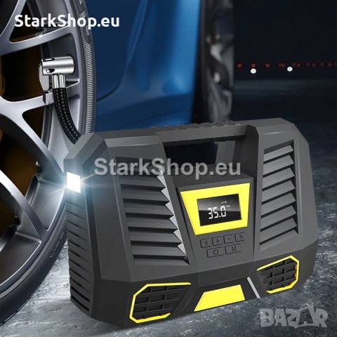  Дигитален компресор за гуми с фенер