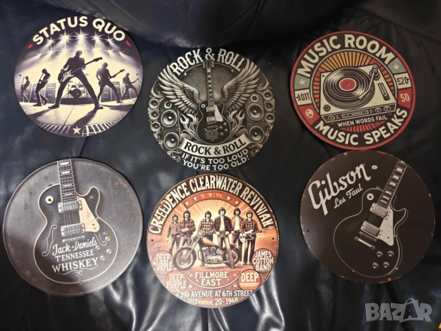 Интериор за клуб,бар,репетиционна,китарна или фенска стая, снимка 7 - Китари - 52307047