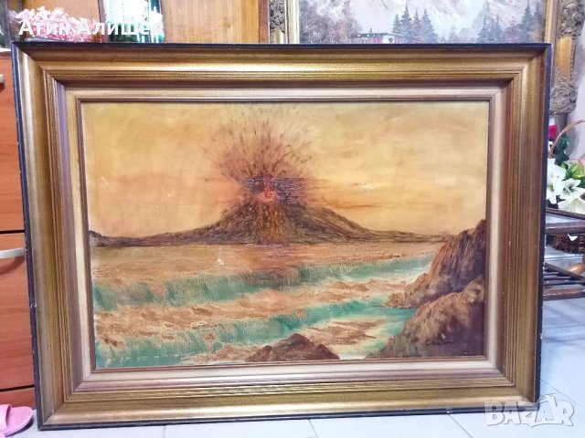 Голяма авторска маслена картина на платно 