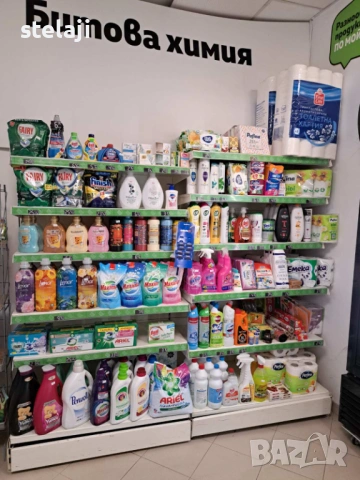 Търговско оборудване за хранителен магазин - стелажи, кошници, колички, снимка 14 - Стелажи и щандове - 49451376