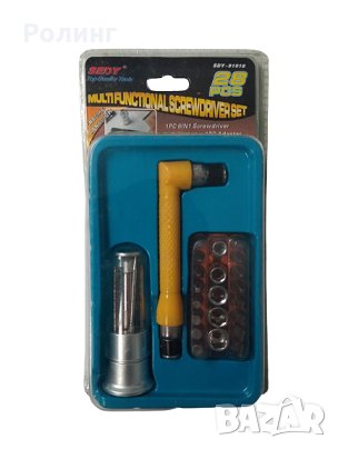 Отвертка с върток SDY-91016 - 28 части 124-101