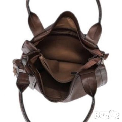 Стилна дамска чанта с голям обем и организация, снимка 3 - Чанти - 51865264