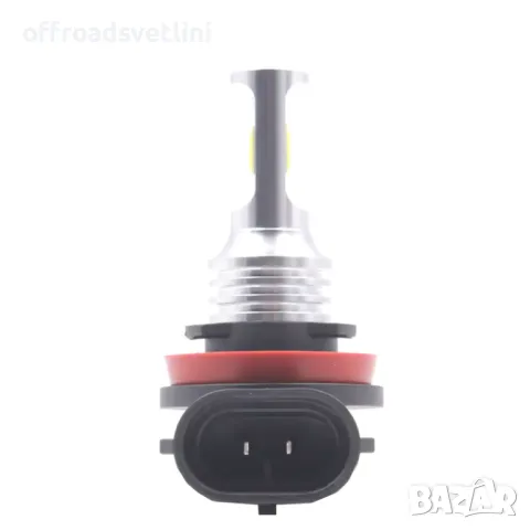 2 БРОЯ LED Диодни крушки H11 H8 100W 12V +100% повече светлина, снимка 3 - Аксесоари и консумативи - 48043455