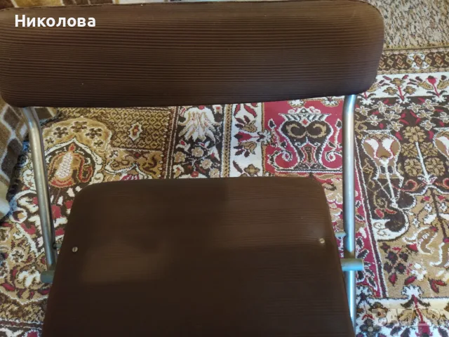 Ретро сгъваем чин със столче с облегалка., снимка 7 - Бюра - 55777677
