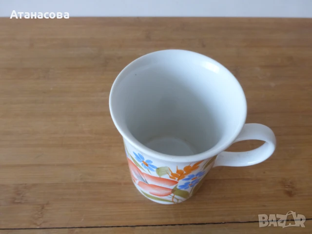 Колекционерска порцеланова чаша Коста Йорданов Видин 1980 г , снимка 7 - Чаши - 50762184