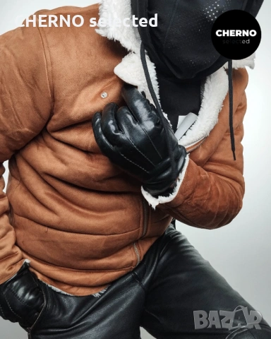 Мъжко шерпа яке тип байкър SAINT MORTA Renegade Faux Suede Sherpa Biker – размер L – Отлично състоян, снимка 3 - Якета - 53623447