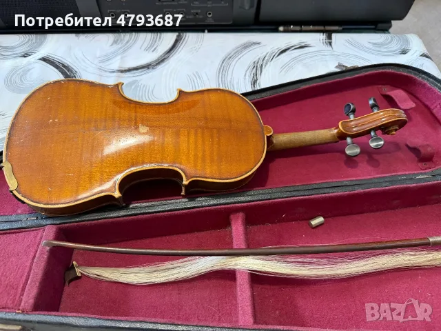 Стара италиянска цигулка, снимка 6 - Антикварни и старинни предмети - 56152376