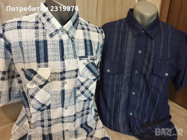 Мъжки ризи с къс ръкав и джобове, снимка 2 - Ризи - 34071737