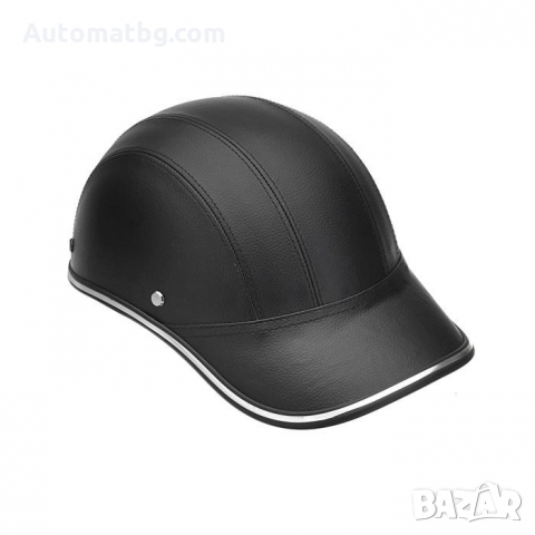 Каска Automat, Каска за мотор, АТВ, Мотопед, Кожена, 2411, Черен, снимка 3 - Аксесоари и консумативи - 36082234