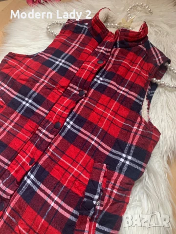 Кариран ватиран елек, снимка 2 - Елеци - 50898119