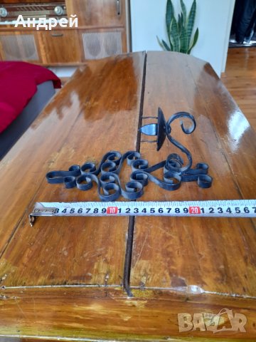 Стар стенен свещник, снимка 6 - Антикварни и старинни предмети - 34373422