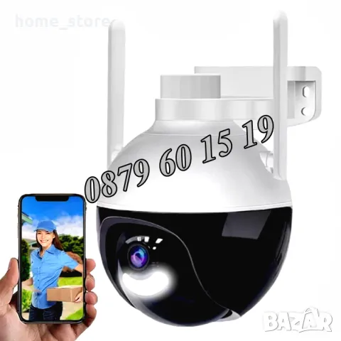 Куполна IP WIFI безжична камера за видеонаблюдение, 6MP тип сфера, снимка 2 - IP камери - 50091432