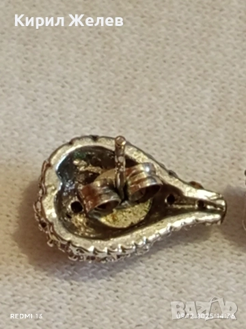 Красиви сребърни обеци с ювелирно инкрустирани брилянти елегантен дизайн 41472, снимка 6 - Обеци - 52707900