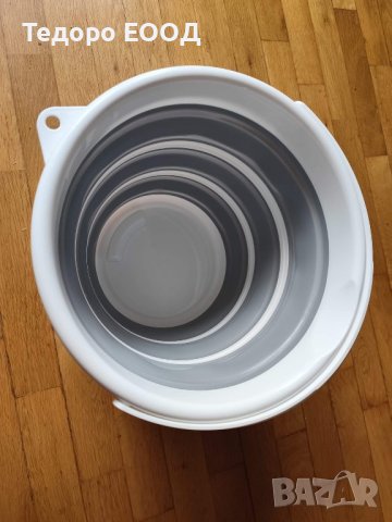 Сгъваема кофа 10л. силиконова, снимка 7 - Мопове, кофи, четки и метли - 44356113