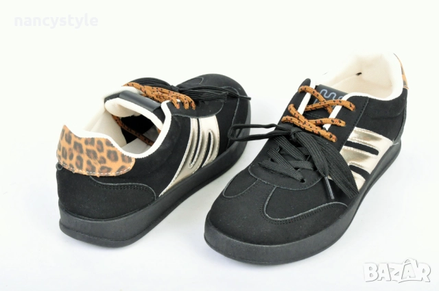 НОВО! Ниски спортни дамски кецове - Два цвята, снимка 4 - Кецове - 51688667