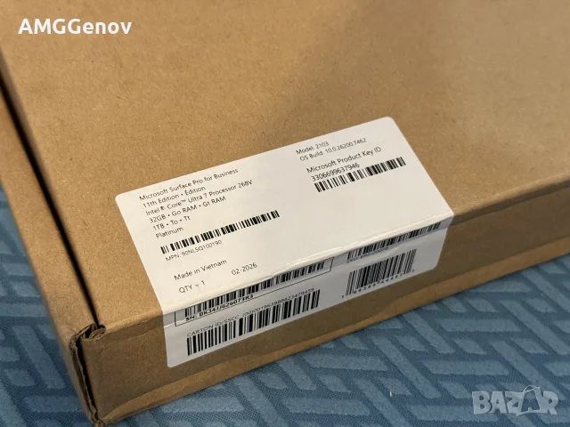 Чисто Нов 13' 2.8K 120Hz Microsoft Surface Pro 11 Ultra 7-268V 32GB LPDDR5x 1TB SSD - Гаранция, снимка 6 - Лаптопи за работа - 56126751