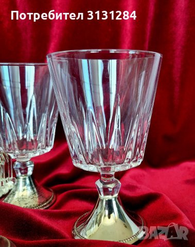 Антикварнини френски кристални чаши и печат Франция, снимка 2 - Други ценни предмети - 41642483