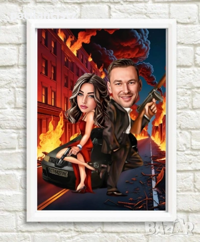 Карикатура (шарж) за рожден ден, имен ден, юбилей или друг повод, снимка 4 - Други услуги - 51600725