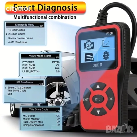 V100 OBD2 автомобилен диагностичен кодочетец, снимка 7 - Аксесоари и консумативи - 47422260