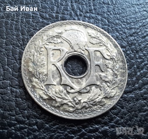 Стара монета 25 сантима 1938 г. Франция-красива !, снимка 8 - Нумизматика и бонистика - 42219984