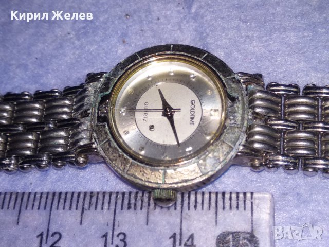 GOLDTIME QUARTZ ДАМСКИ КВАРЦОВ МАРКОВ ЧАСОВНИК с ВЕРИЖКА 31174, снимка 8 - Дамски - 40443762