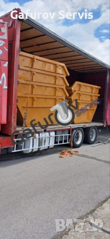 Метален контейнер за строителни отпадъци 5,5 м³ - усилен, стандарт DIN 30720-1, снимка 7 - Друго - 52273535