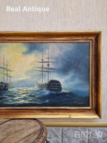 Топ Огромна уникална майсторска авторска картина масло върху платно , снимка 4 - Картини - 51190540