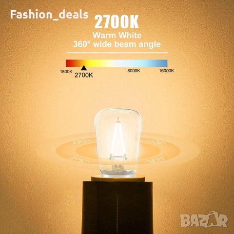 Нови 3 броя електрически крушки база E14 1,5W А+ клас топло бяло 2700K, снимка 7 - Други - 34718206