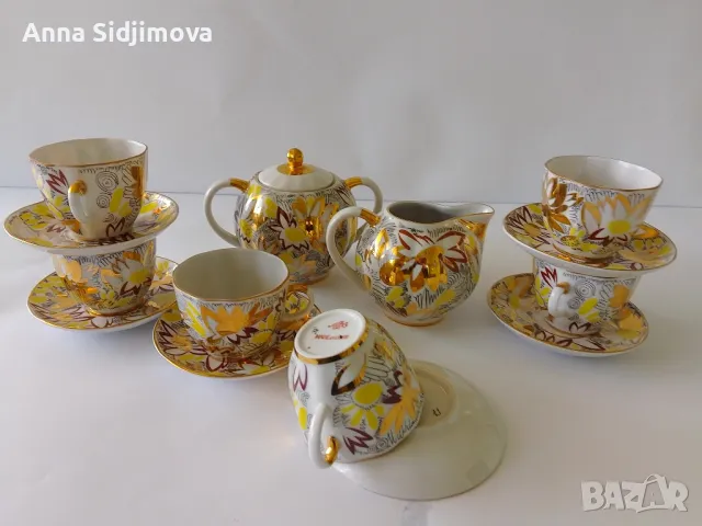 Руски порцелан ЛФЗ сервиз за кафе , снимка 1