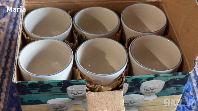 Винтидж коктиери за яйца,комплект от 6 бр. в оригинална кутия(нови) в , снимка 6 - Колекции - 53350362