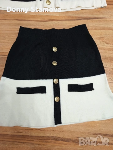 Дамски сет от машинното плетиво , снимка 2 - Комплекти - 53581466