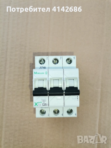 Автоматичен предпазител Moeller PL4-C20/3, снимка 7 - Друга електроника - 53635467