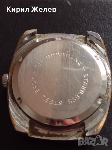 Ръчен механичен часовник OSCO 17 JEWELS SHOCK PROOF рядък за КОЛЕКЦИЯ 43897, снимка 5 - Антикварни и старинни предмети - 44707901