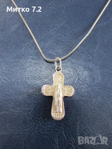 сребърно кръстче - 2, снимка 6 - Други - 50988654