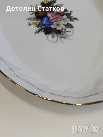 Порцеланово винтидж плато, снимка 3 - Чинии - 52303835