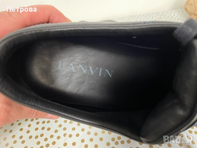 Lanvin Мъжки кожени обувки 44 Оригинал, снимка 10 - Маратонки - 51887908
