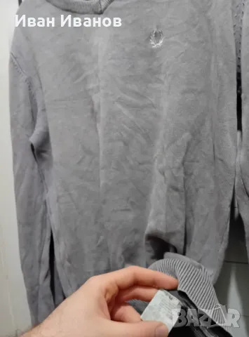 Оригинална фланела Fred Perry, снимка 6 - Блузи - 49147122