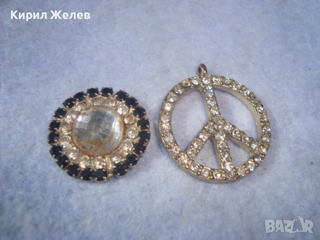 2 КРИСТАЛНИ УКРАШЕНИЯ арт ВИСУЛКА и АПЛИКАЦИЯ 26102