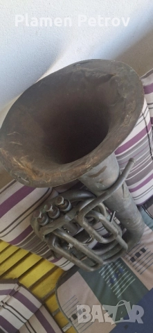 Туба муз инструмент , снимка 4 - Антикварни и старинни предмети - 51719914