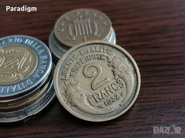 Монета - Франция - 2 франка | 1932г., снимка 1 - Нумизматика и бонистика - 35770459